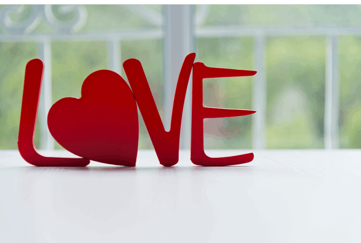 Love Like Christ Spelled out in real life